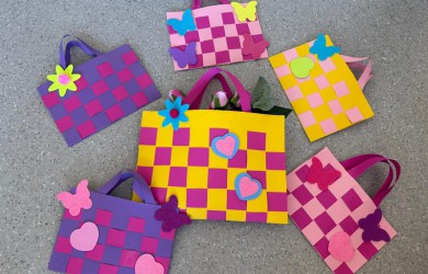 Plecione, wiosenne torebki