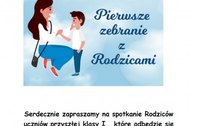 Zebranie z rodzicami przyszłych klas I