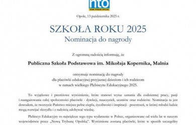 Nominacje w Plebiscycie Edukacyjnym 2025